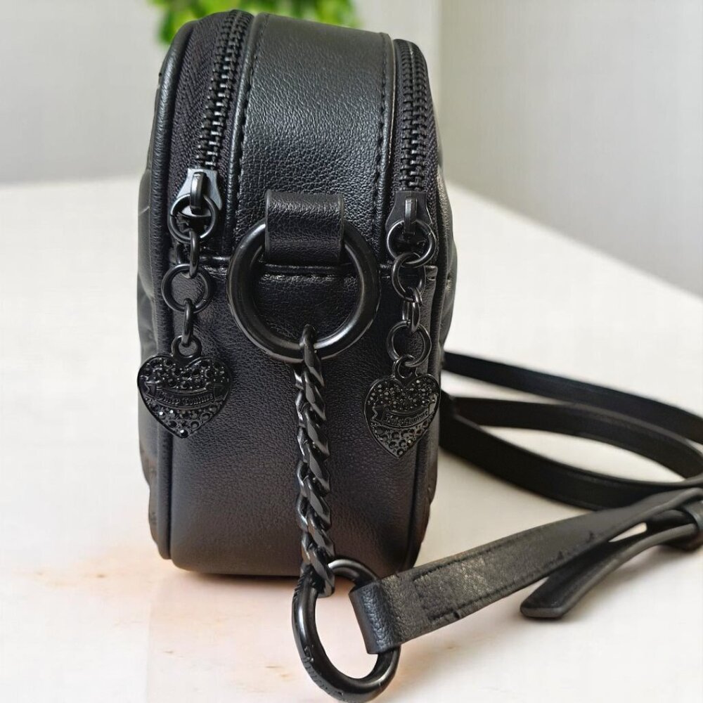 Juicy Couture Taking the Lead Camera Crossbody Black NWT - Picture 5 of 10